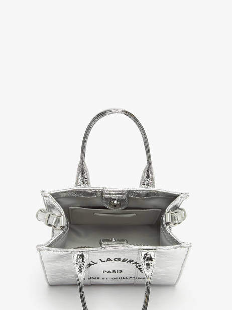 Cross Body Tas Rsg Metallic Karl lagerfeld Zilver rsg A4W50059 ander zicht 2